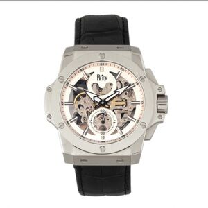 Reign Silver and Black Men's Watch